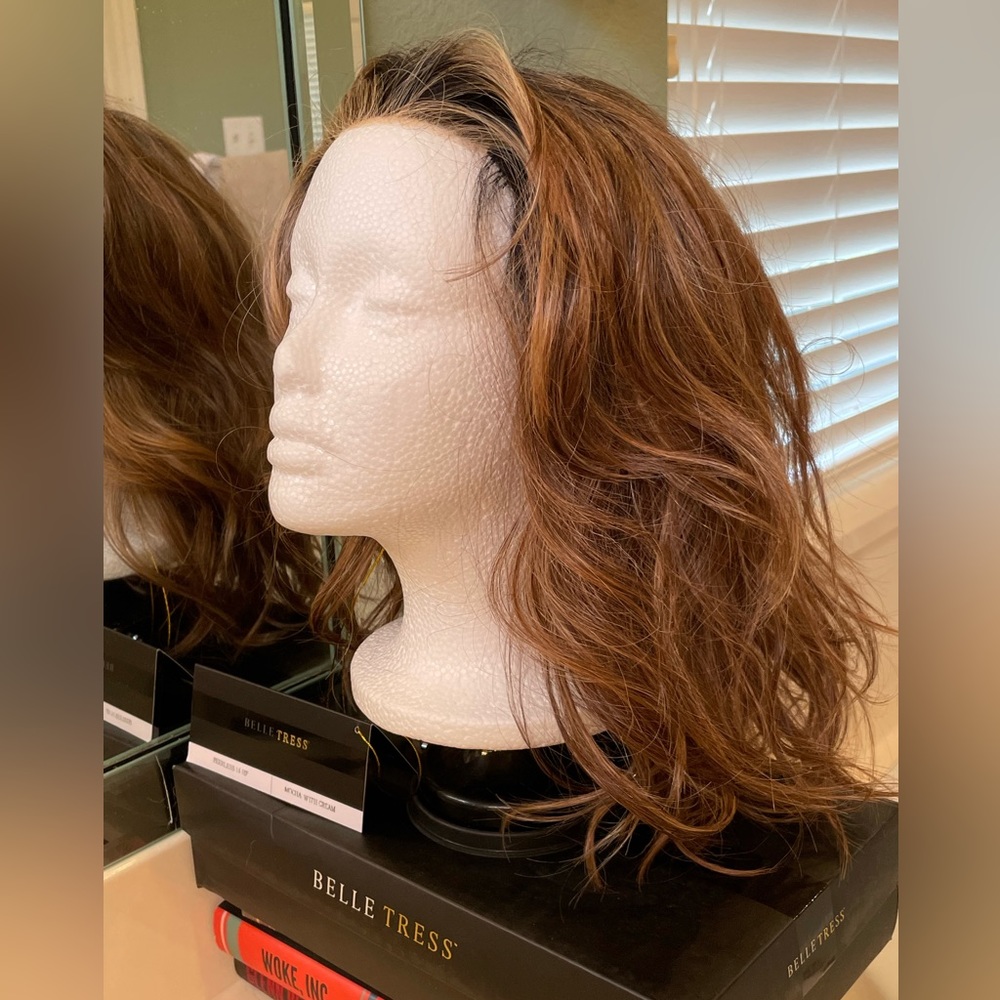 Belle Tress, Peerless 14”. New with Tags. Mocha with Cream